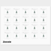 Kerstboom - dit boek is van vierkante sticker (Vel)