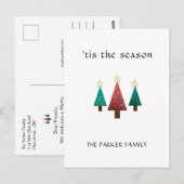 Kerstboom 'dit is het kerstseizoen briefkaart (Voorkant / Achterkant)