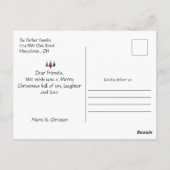 Kerstboom 'dit is het kerstseizoen briefkaart (Achterkant)