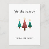 Kerstboom 'dit is het kerstseizoen briefkaart (Voorkant)