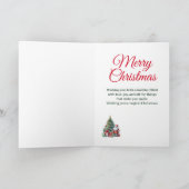 Kerstboom dochter en schoondochter feestdagen kaart (Binnen)