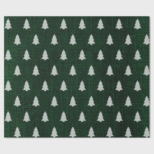 kerstboom - donkergroene omhulling cadeaupapier (Vlak)