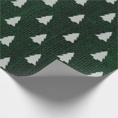 kerstboom - donkergroene omhulling cadeaupapier (Hoek)