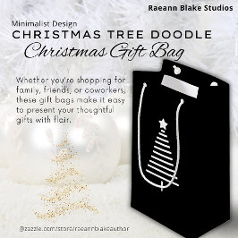Kerstboom Doodle Cadeautas