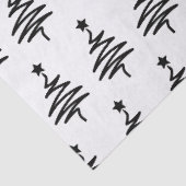 Kerstboom Doodle Design Tissuepapier (Detail)