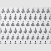 Kerstboom Doodle Design Tissuepapier (Voorkant)