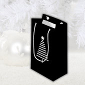 Kerstboom Doodle Gift Bag Klein Cadeauzakje