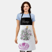 Kerstboom Doodle Kunst Schort (Gedragen)