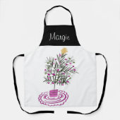 Kerstboom Doodle Kunst Schort (Voorkant)