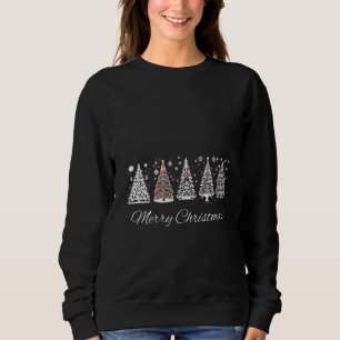 Kerstboom Doodle Russische Winter Vrolijk Kerstfee Trui
