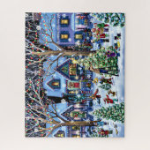 Kerstboom Dorp Decoreren Legpuzzel (Verticaal)