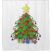kerstboom douchegordijn (Voorkant)