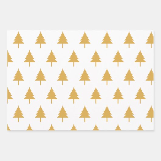 Kerstboom drie kleuren inpakpapier vel (Voorkant 3)