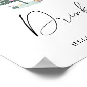 Kerstboom - Drinken Poster (Hoek)