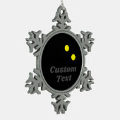 Kerstboom dubbele punt squash bal ornament (Links)