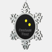Kerstboom dubbele punt squash bal ornament (Rechts)