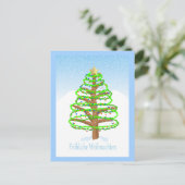 Kerstboom - Duits Briefkaart (Staand voorkant)