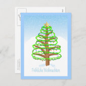 Kerstboom - Duits Briefkaart (Voorkant / Achterkant)