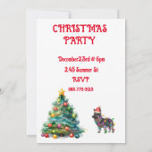 KERSTBOOM & DUITSE HERDER GEWIKKELD IN LICHTEN KAART (Achterkant)