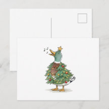 Kerstboom Eend Zingt voor Grappige Vakantieliefde