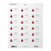 Kerstboom | Eenvoudig retouradres minimaliseren Etiket (Full Sheet)