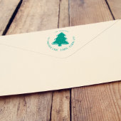 Kerstboom Eenvoudig retouradres Schattigee vakanti Zelfinktende Stempel