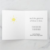 Kerstboom Eenvoudige Faith Hope Love Kerstmis Kaart (Binnen)