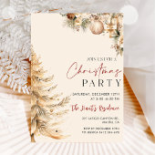 Kerstboom Elegant Goud Kerstfeest Kaart