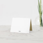 Kerstboom Elegant Goud Script Business Bedankkaart (Achterkant)