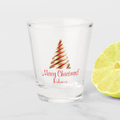 Kerstboom elegant shot glas (Voorkant)