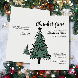 Kerstboom Elegante Kerstfeest Uitnodiging