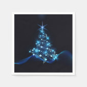 Kerstboom Elegante papieren servet (Voorkant)