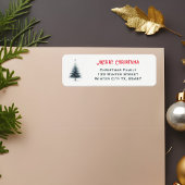 Kerstboom Elegante Retour Adres Labels