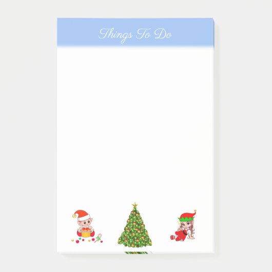 Kerstboom & Elfen Dingen om te doen Post-it Notiti Post-it® Notes (Voorkant)