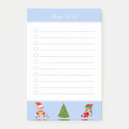 Kerstboom & Elfen Dingen om te doen Post-it Notiti Post-it® Notes (Voorkant)
