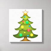 Kerstboom - Emoji Canvas Afdruk (Voorkant)