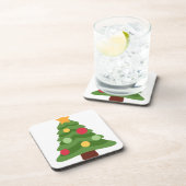 kerstboom emojis bier onderzetter (Rechterzijde)
