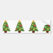 kerstboom emojis bumpersticker (Voorkant)