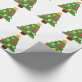 kerstboom emojis cadeaupapier (Hoek)