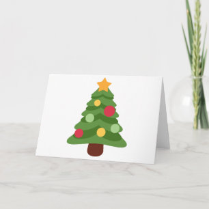 kerstboom emojis feestdagen kaart