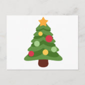 kerstboom emojis feestdagenkaart (Voorkant)