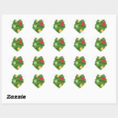 kerstboom emojis hart sticker (Vel)