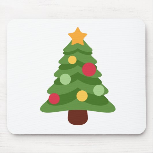 kerstboom emojis muismat (Voorkant)