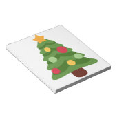 kerstboom emojis notitieblok (Schuin)
