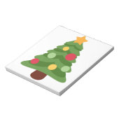 kerstboom emojis notitieblok (Linkerzijde)