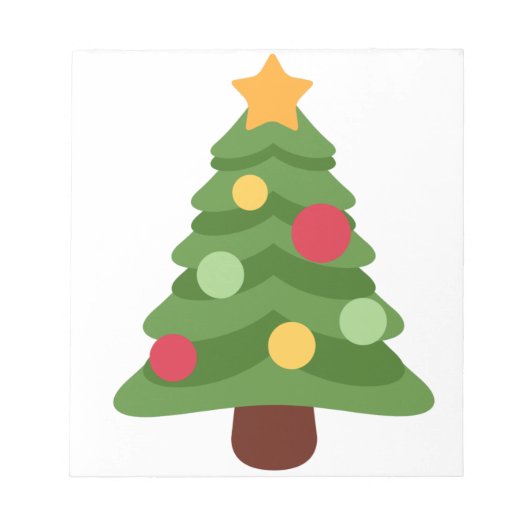 kerstboom emojis notitieblok (Voorkant)