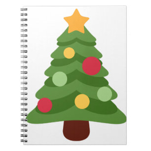 kerstboom emojis notitieboek