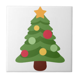 kerstboom emojis tegeltje