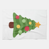 kerstboom emojis theedoek (Horizontaal)