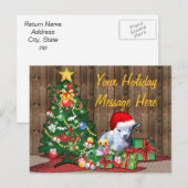 Kerstboom en Baby Feestdagenkaart (Voorkant / Achterkant)